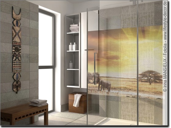 Preview: Fotodruck für Glas Afrika