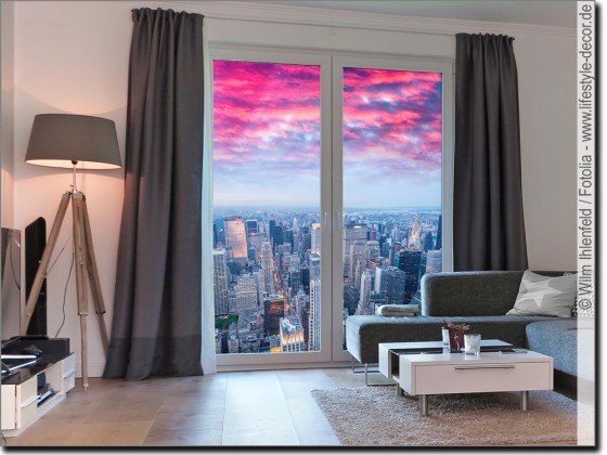 Preview: Glasprint Himmel über Manhattan Preview: Glasprint Himmel über Manhattan