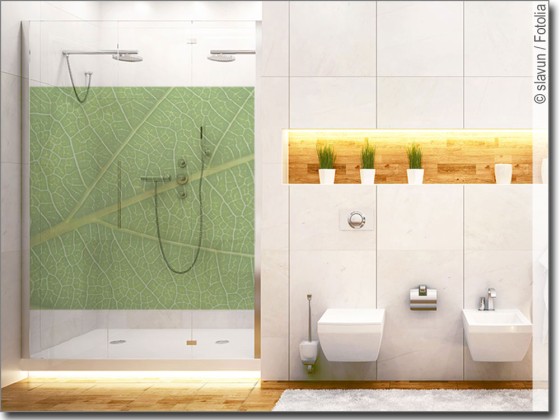 Preview: Glasbild Blattstruktur