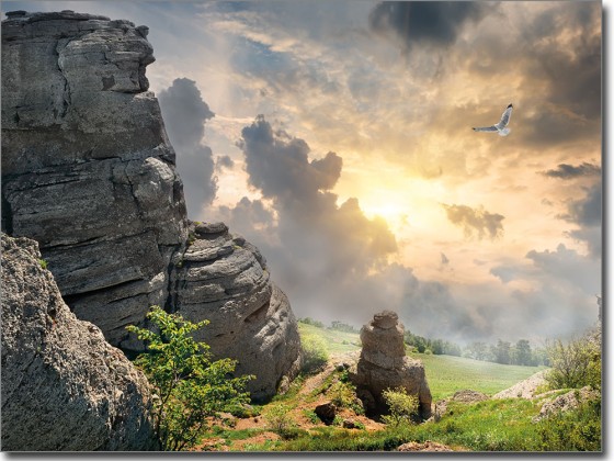 Preview: Fotofolie Talblick Preview: Fotofolie Talblick