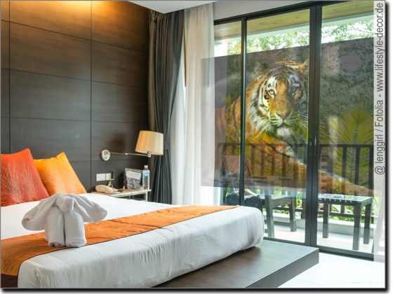 Preview: Fotofolie für Fenster Tiger