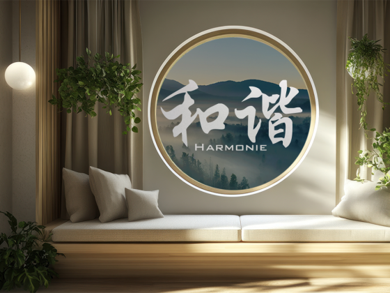 Preview: Glasschmuck Chinesisches Zeichen Harmonie