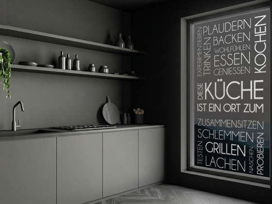 Preview: Glassticker Diese Küche