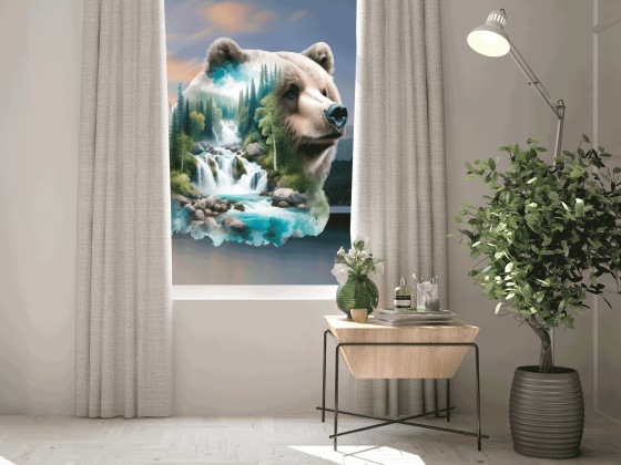 Preview: Glassticker Landschaftsdesign Bär Preview: Glassticker Landschaftsdesign Bär