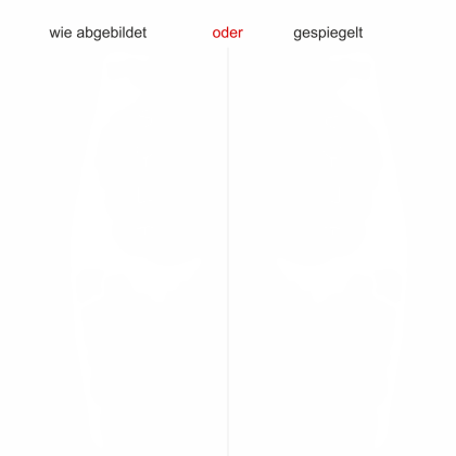 Preview: Glassticker Sylt Preview: Aufkleber für Fensterscheibe Sylt - Ansicht Ausrichtung und Farbauswahl