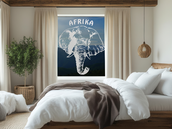 Preview: Glastattoo Afrika Elefant