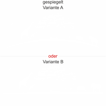 Preview: Glastattoo Afrika Savanne - Ansicht Ausrichtung und Farbauswahl