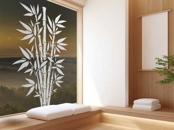 Preview: Glastattoo Asiatischer Bambus