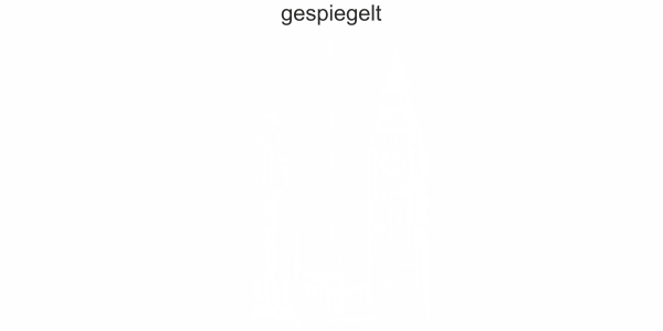 Preview: Glastattoo Big Ben London Preview: Glassticker Big Ben - Ansicht Ausrichtung und Farbauswahl