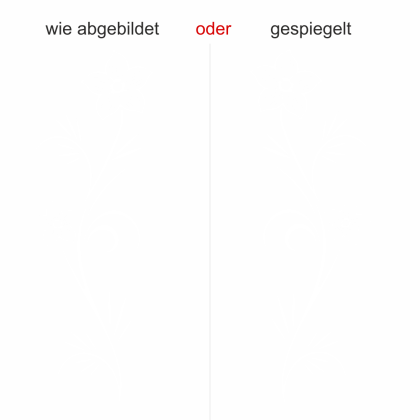 Preview: Glastattoo Blütenkunst