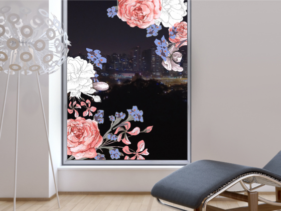 Preview: Glastattoo Blütenset