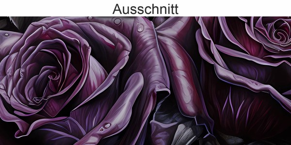Preview: Glastattoo Blütenset Rosen - Ansicht Ausschnitt