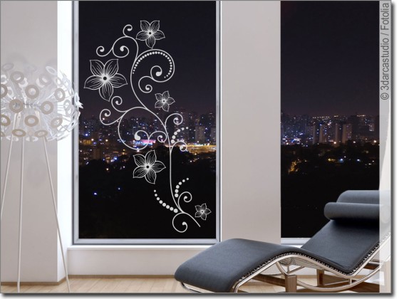 Preview: Glastattoo Blütentraum