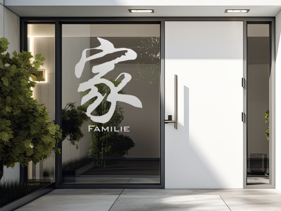 Preview: Glastattoo Chinesisches Zeichen Familie