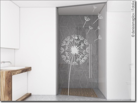 Preview: Glastattoo Design Pusteblume