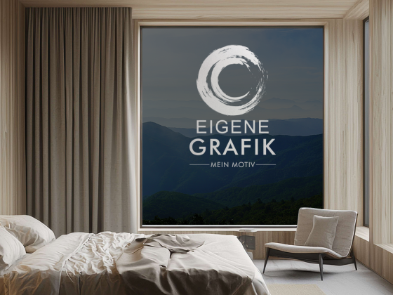 Glastattoo Eigene Grafik auf einem Fenster