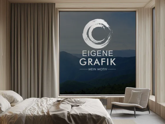 Glastattoo Eigene Grafik auf einem Fenster