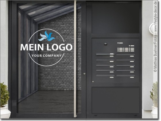 Preview: Glastattoo Eigenes Logo - Farbig Preview: Glastattoo Eigenes Logo - Farbig