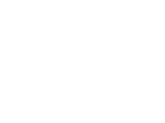 Preview: Glastattoo Eigenes Logo mit Wunschtext - Ansicht Beispielbild mit Farbauswahl