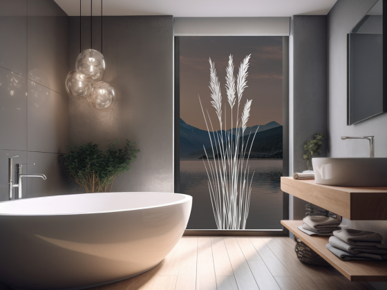 Preview: Glastattoo Elegante Grashalme