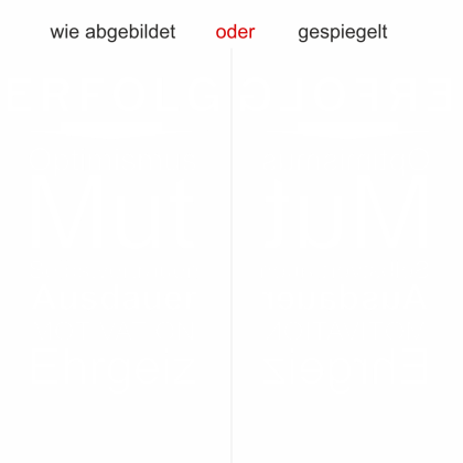 Preview: Glastattoo Erfolgsrezept - Ansicht Farbauswahl