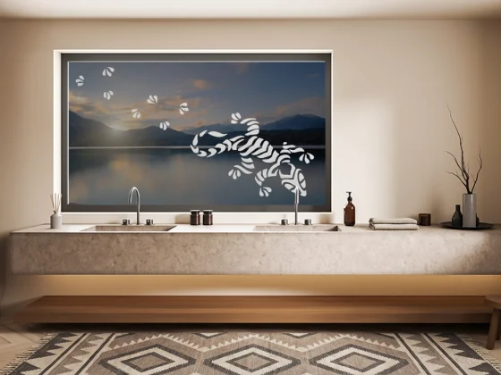 Glastattoo Exotische Echse