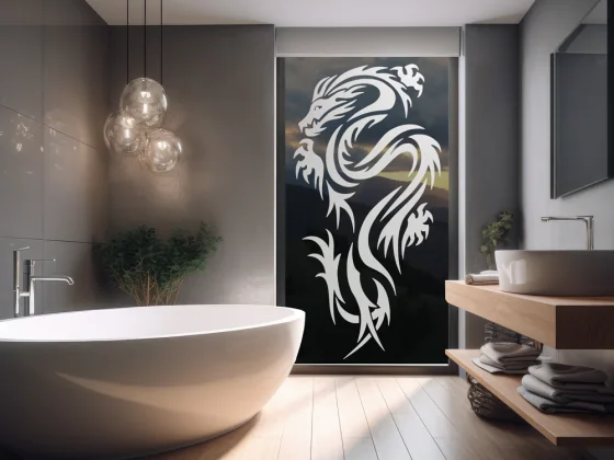 Glastattoo Fantasy Drachen Immortalis