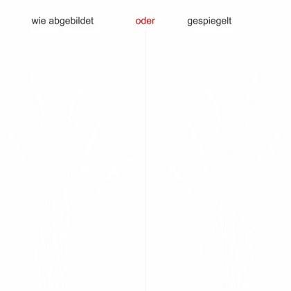 Glastattoo Filigranes Ziergras - Ansicht Ausrichtung und Farbauswahl