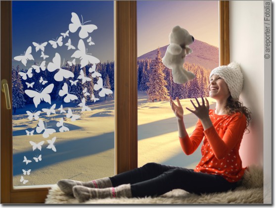 Preview: Glastattoo Schmetterling-Zauber