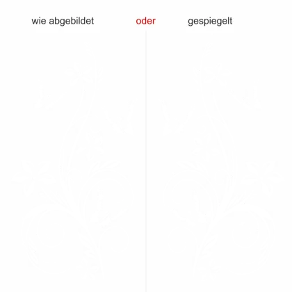 Glastattoo Schmetterlingzauber - Ansicht Ausrichtung und Farbauswahl
