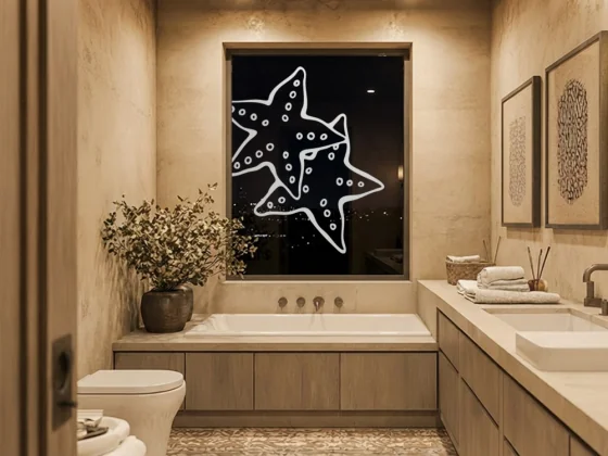 Glastattoo Seesterne