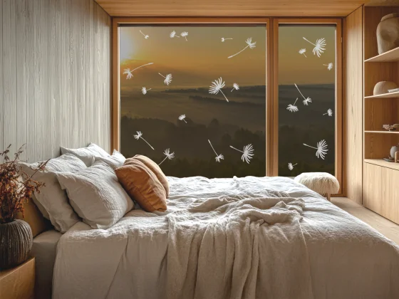 Glastattoo Set mit Pusteblumen Schirmchen