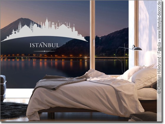 Aufkleber für Fenster Skyline Istanbul