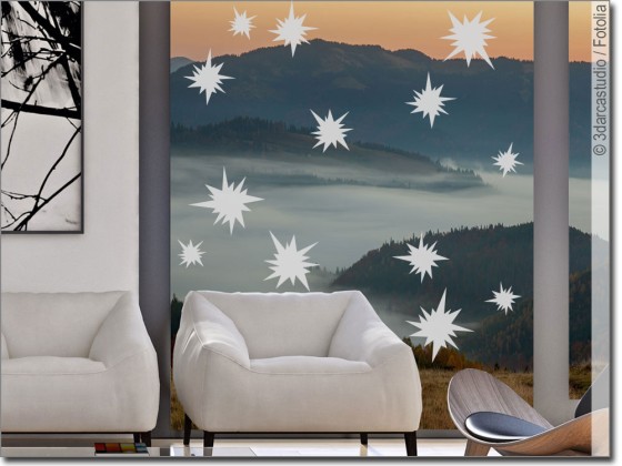 Preview: Glastattoo Sterne 01