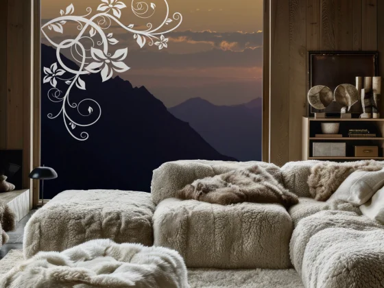 Glasaufkleber Stilvolles Ornament