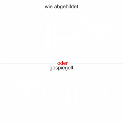 Preview: Glastattoo VIP Lounge - Ansicht Ausrichtung mit Farbauswahl