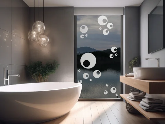 Glastattoo Wasserperlen