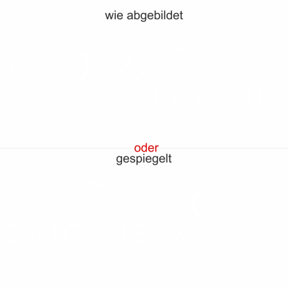 Preview: Glastattoo WELCOME - Ansicht Ausrichtung