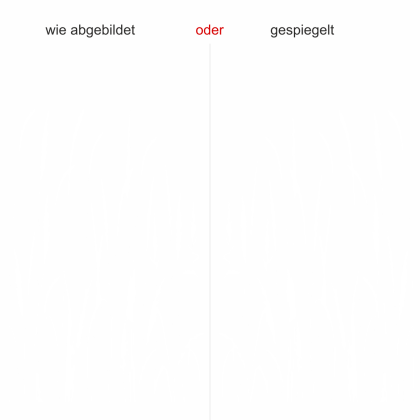 Preview: Glastattoo Wiesengräser - Ansicht Ausrichtung und Farbauswahl