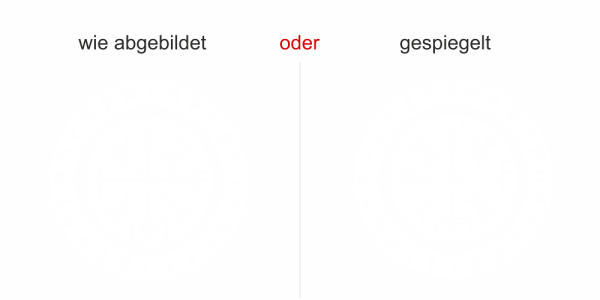 Preview: Glastattoo Wikingerkompass - Ansicht Farbauswahl