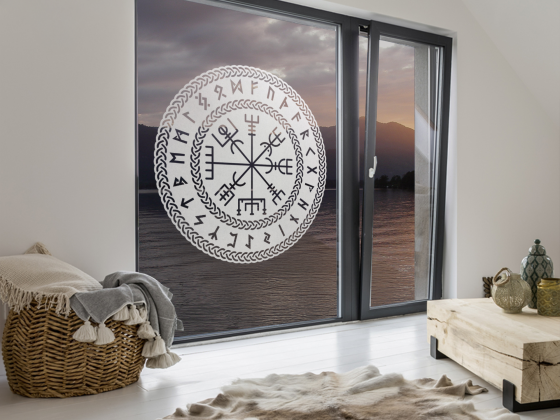 Preview: Glastattoo Wikingerkompass