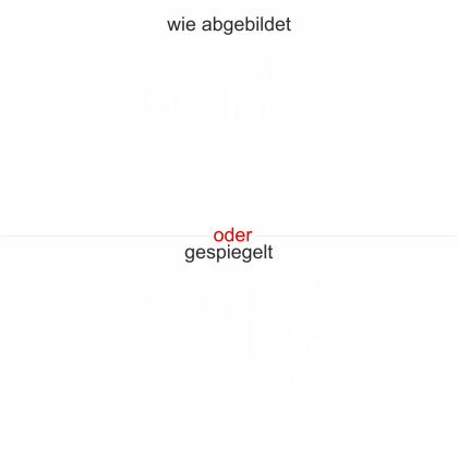 Preview: Glastattoo Wortwolke Wellness