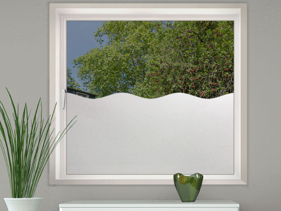 Preview: Glastür Glasdekorfolie Wellenform