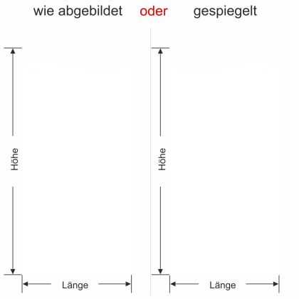 Preview: Glastür Milchgalsfolie Ornament Wellen