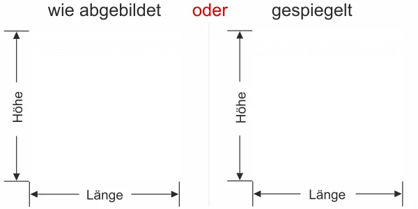 Glastür Milchglasfolie Bordüre Griechenland - Ansicht Ausrichtung mit Farbauswahl