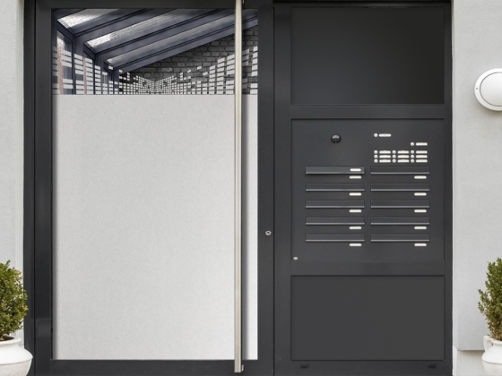 Preview: Glastür Milchglasfolie Fluchtperspektive