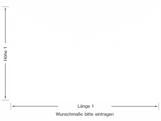 Preview: Glastür Milchglasfolie Geometrische Form - Ansicht Ausrichtung mit Farbauswahl