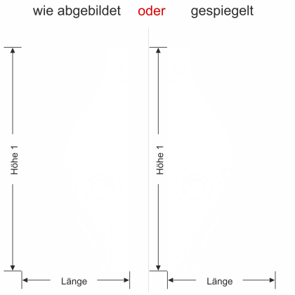 Preview: Glastür Milchglasfolie Glasornament Modern