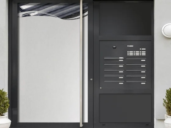 Glastür Milchglasfolie Moderner Sichtschutz