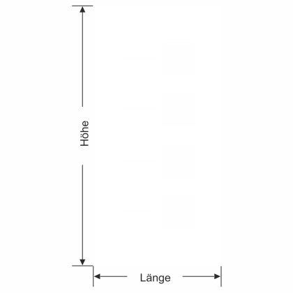 Preview: Glastür Milchglasfolie Quadratdesign - Ansicht Farbauswahl